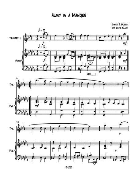 Away In A Manger Trumpet Solo With Optional Piano Accompaniment Sheet Music