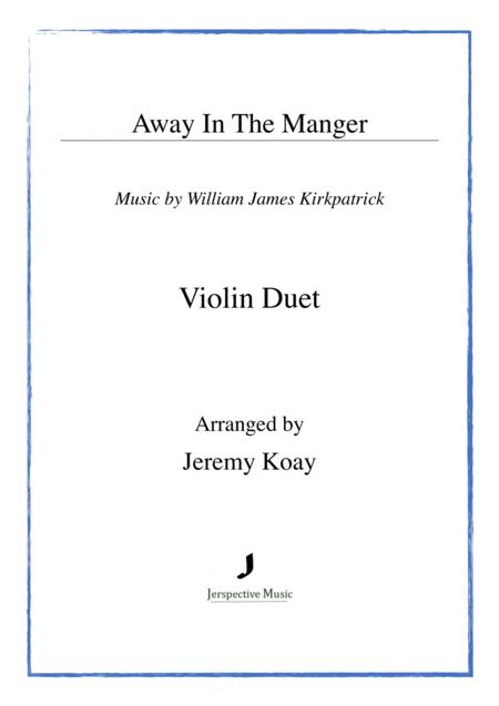 Away In The Manger Violin Duet Sheet Music