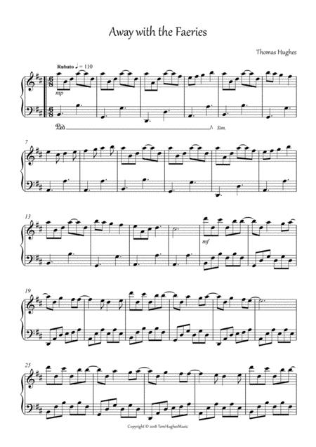 Away With The Faeries Sheet Music