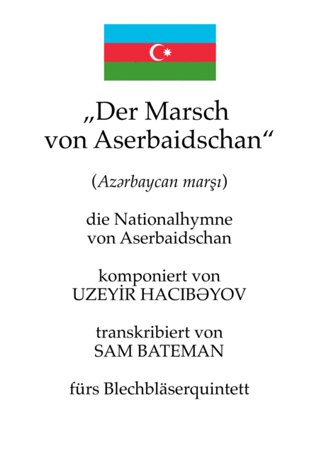 Az Rbaycan Mar Der Marsch Von Aserbaidschan Sheet Music