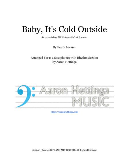 Free Sheet Music Baby It Cold Outside Head Chart For Saxophone Duet Trio Quartet And Rhythm Section