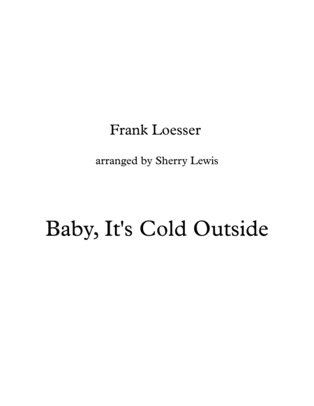 Baby Its Cold Outside Violin Solo For Violin Solo Sheet Music