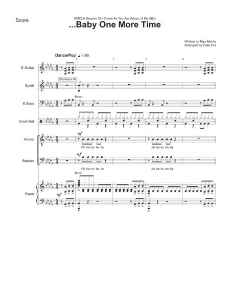 Baby One More Time Conductor Score And Band Parts Sheet Music