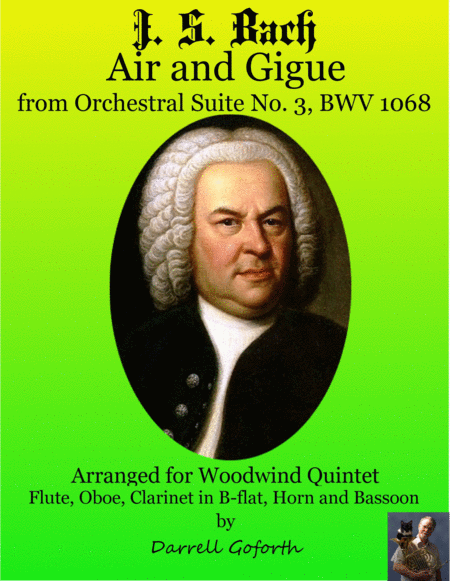 Bach Air And Gigue From The Orchestral Suite No 3 In D Major For Woodwind Quintet Sheet Music