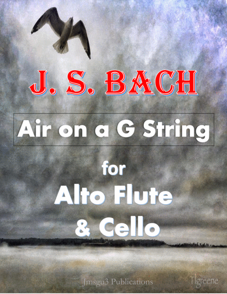 Bach Air On A G String For Alto Flute Cello Sheet Music