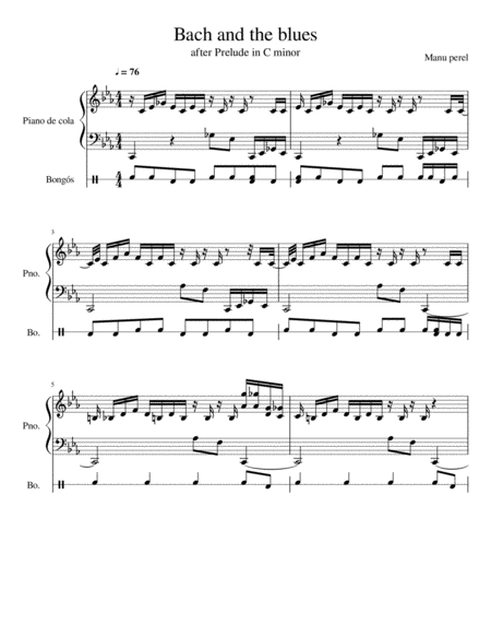 Bach And The Blues Sheet Music