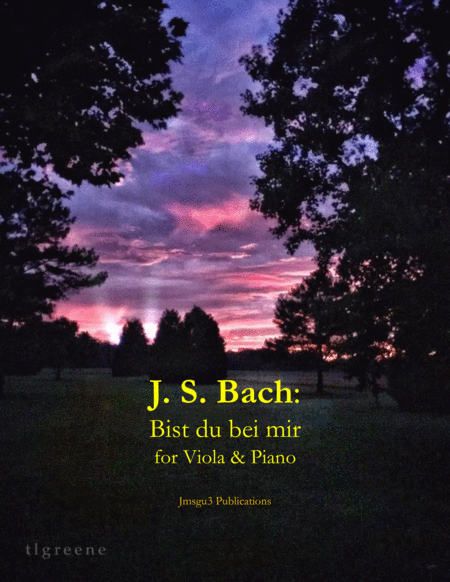 Free Sheet Music Bach Bist Du Bei Mir Bwv 508 For Viola Piano