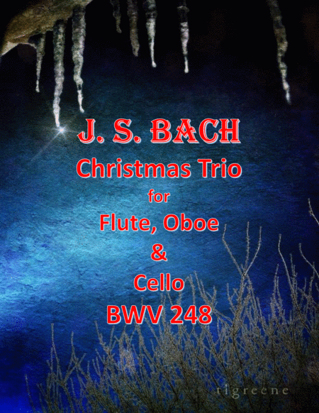 Free Sheet Music Bach Christmas Trio For Flute Oboe Cello