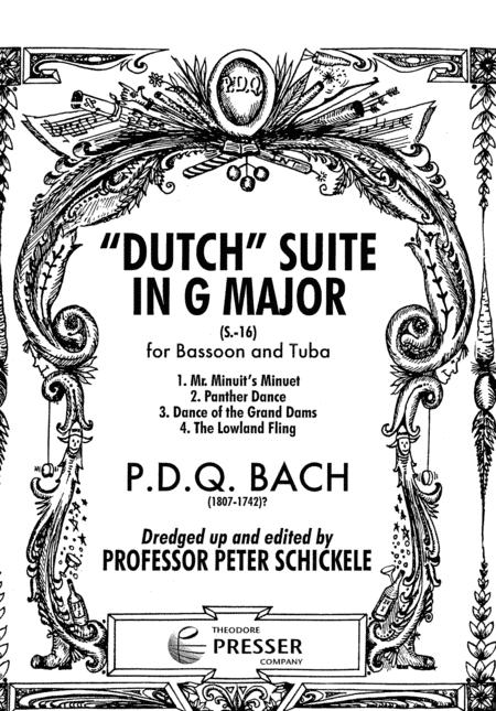 Bach Dutch Suite In G Major For Bassoon And Tuba Sheet Music