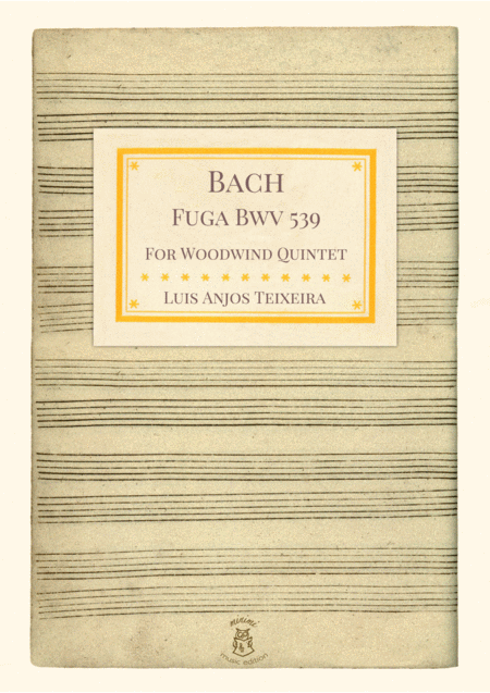 Free Sheet Music Bach Fuga Bwv 539 For Woodwind Quintet