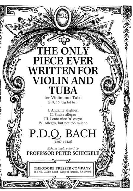 Free Sheet Music Bach The Only Piece For Violin And Tuba