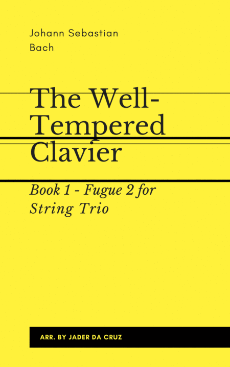 Bach The Well Tempered Clavier Fugue 2 For String Trio Sheet Music