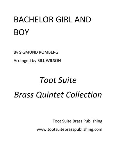 Bachelor Girl And Boy Sheet Music