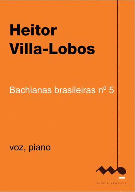 Bachianas Brasileiras N 5 Verso Para Voz E Piano Sheet Music