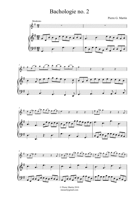 Bachology No 2 Easy Duet Sheet Music