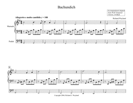 Bachundich Sheet Music