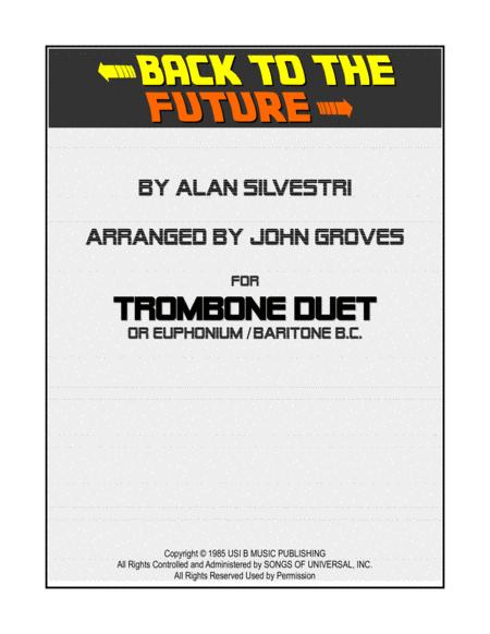 Back To The Future Trombone Or Euphonium Duet Sheet Music