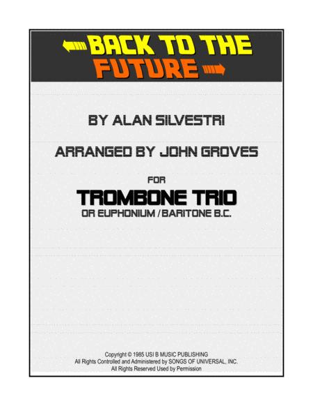 Back To The Future Trombone Trio Sheet Music