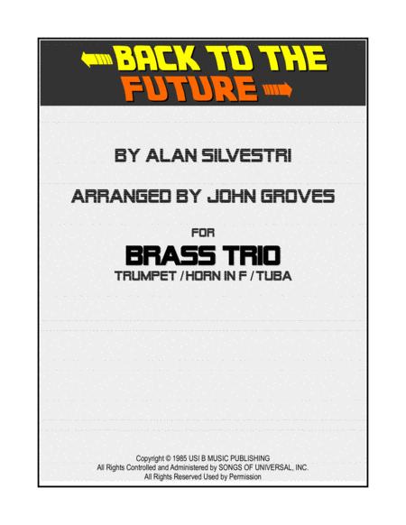 Back To The Future Trumpet Horn Tuba Brass Trio Sheet Music