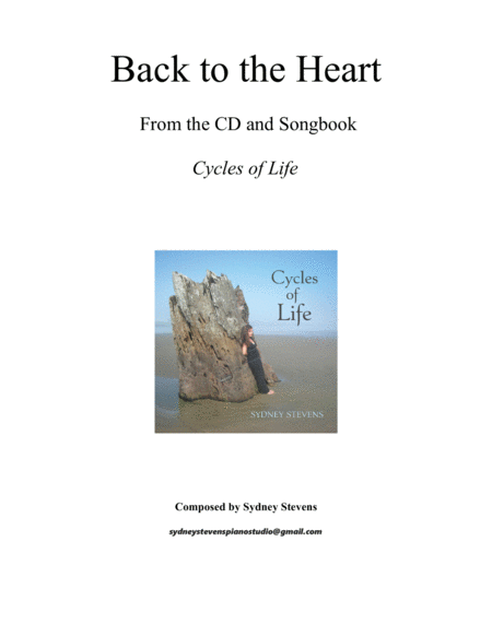 Back To The Heart Sheet Music