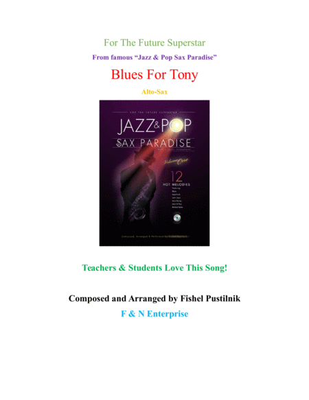 Free Sheet Music Background For Blues For Tony For Alto Sax