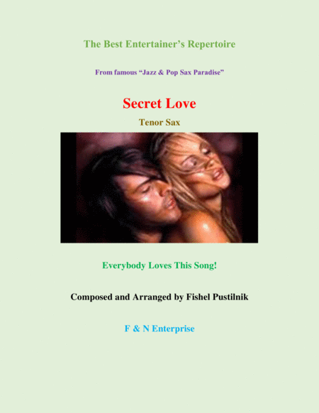 Free Sheet Music Background For Secret Love For Tenor Sax From Cd Sax Paradise Video