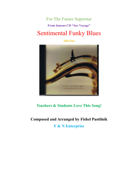 Background For Sentimental Funky Blues For Alto Sax Sheet Music