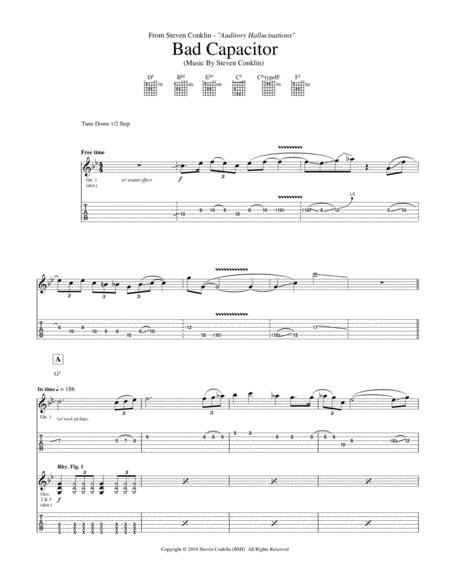 Bad Capacitor Sheet Music