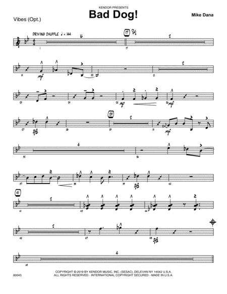 Bad Dog Vibes Sheet Music