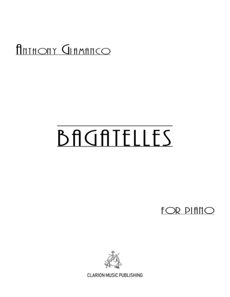 Bagatelles For Piano Sheet Music