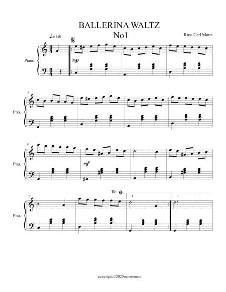 Free Sheet Music Ballerina Waltz No 1