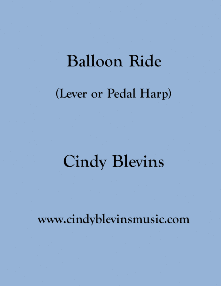 Balloon Ride An Original Solo For Lever Or Pedal Harp From My Book Serenade Sheet Music