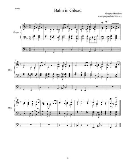 Balm In Gilead Alternate Harmonization Sheet Music