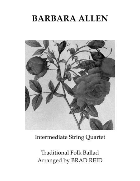 Barbara Allen String Quartet Sheet Music