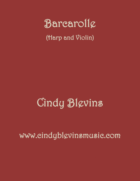 Free Sheet Music Barcarolle Arranged For Harp And Violin