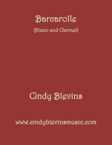 Barcarolle Arranged For Piano And Bb Clarinet Sheet Music