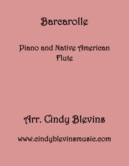 Barcarolle Arranged For Piano And Native American Flute Sheet Music