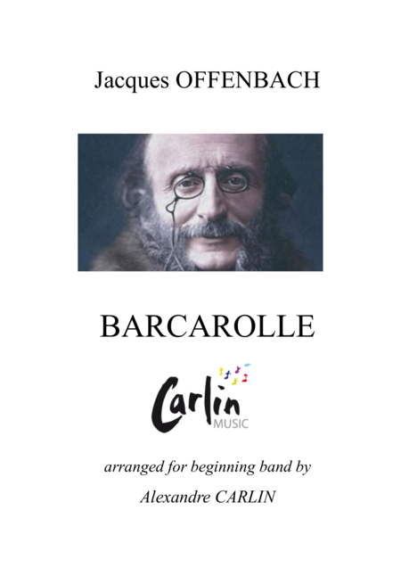 Barcarolle By Offenbach For Beginning Band Score Parts Sheet Music