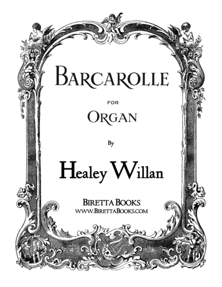 Barcarolle For Organ Sheet Music