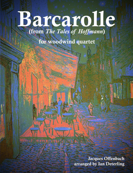 Free Sheet Music Barcarolle For Woodwind Quartet