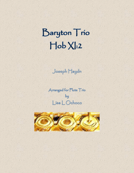 Baryton Trio Hob Xi 2 For Flute Trio Sheet Music