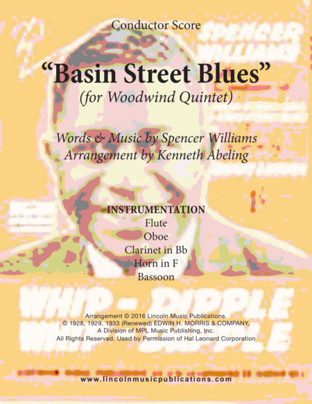 Basin Street Blues For Woodwind Quintet Sheet Music