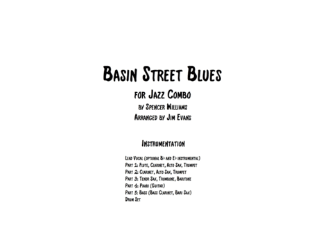 Basin Street Blues Sheet Music