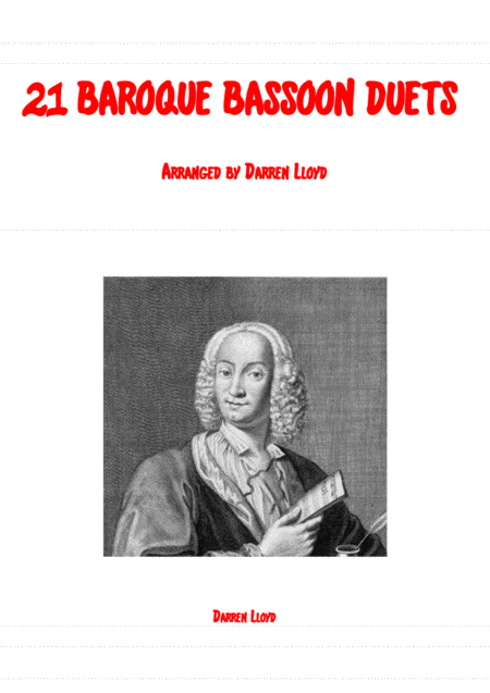 Bassoon Duets 21 Baroque Sheet Music