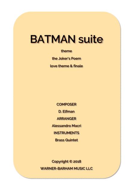 Batman Suite Sheet Music