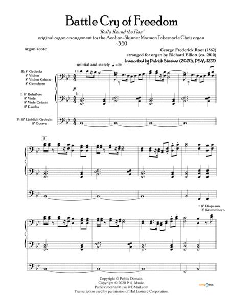 Battle Cry Of Freedom Richard Elliott Organ Solo Sheet Music