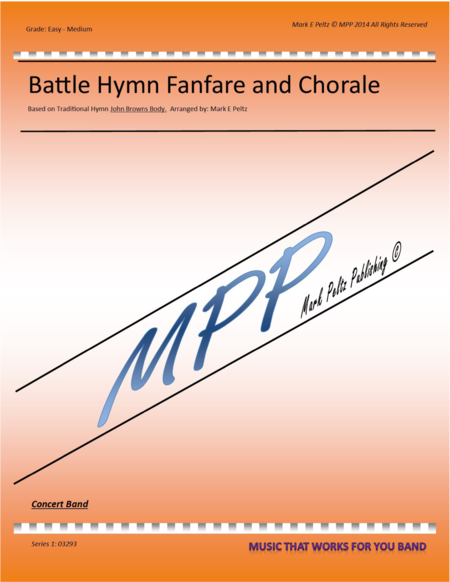 Free Sheet Music Battle Hymn Fanfare And Chorale