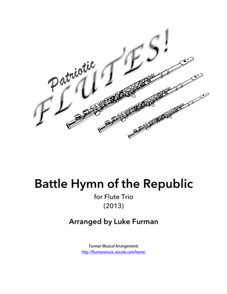 Free Sheet Music Battle Hymn Of The Republic Flute Trio