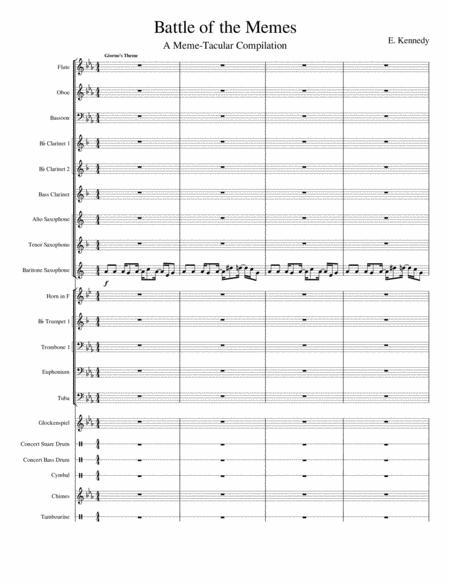 Free Sheet Music Battle Of The Memes