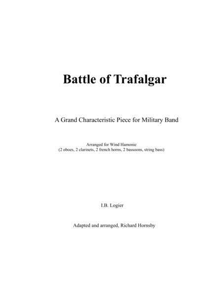 Battle Of Trafalgar Sheet Music